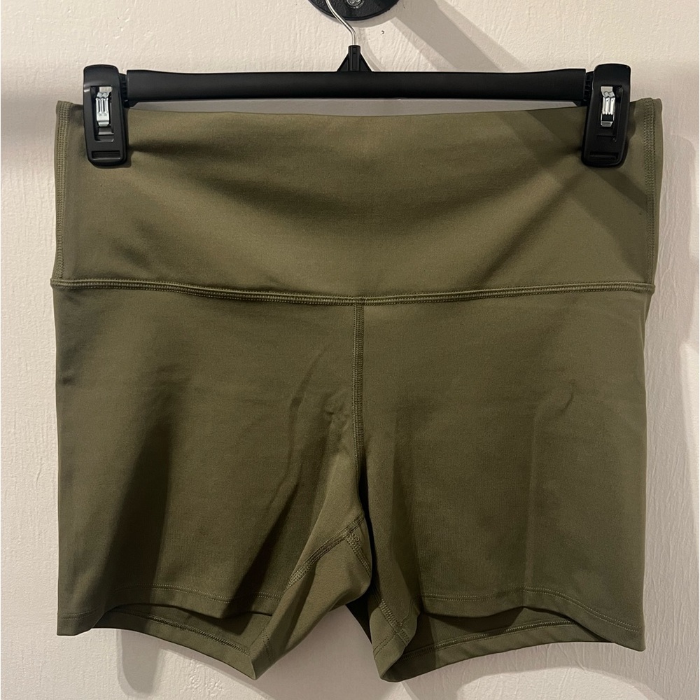 Olive Green Women's Athletic Shorts